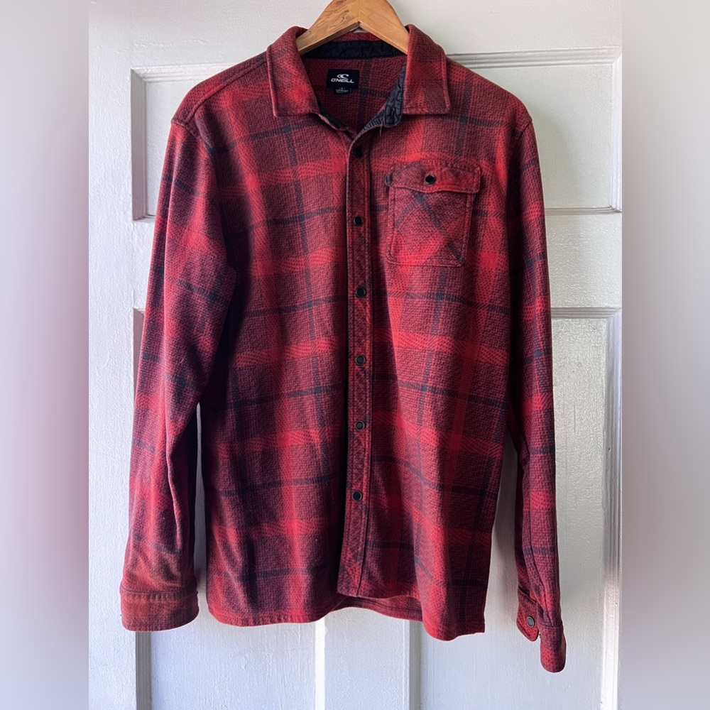 O’Neill Superfleece Orange Flannel shirt Large